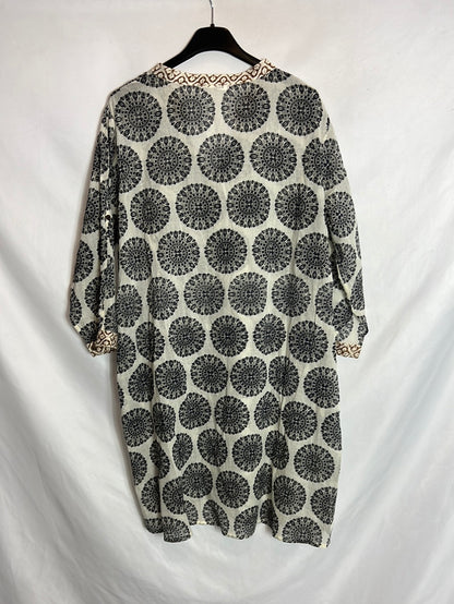 OTHERS. Short printed shirt dress. YOU (M)