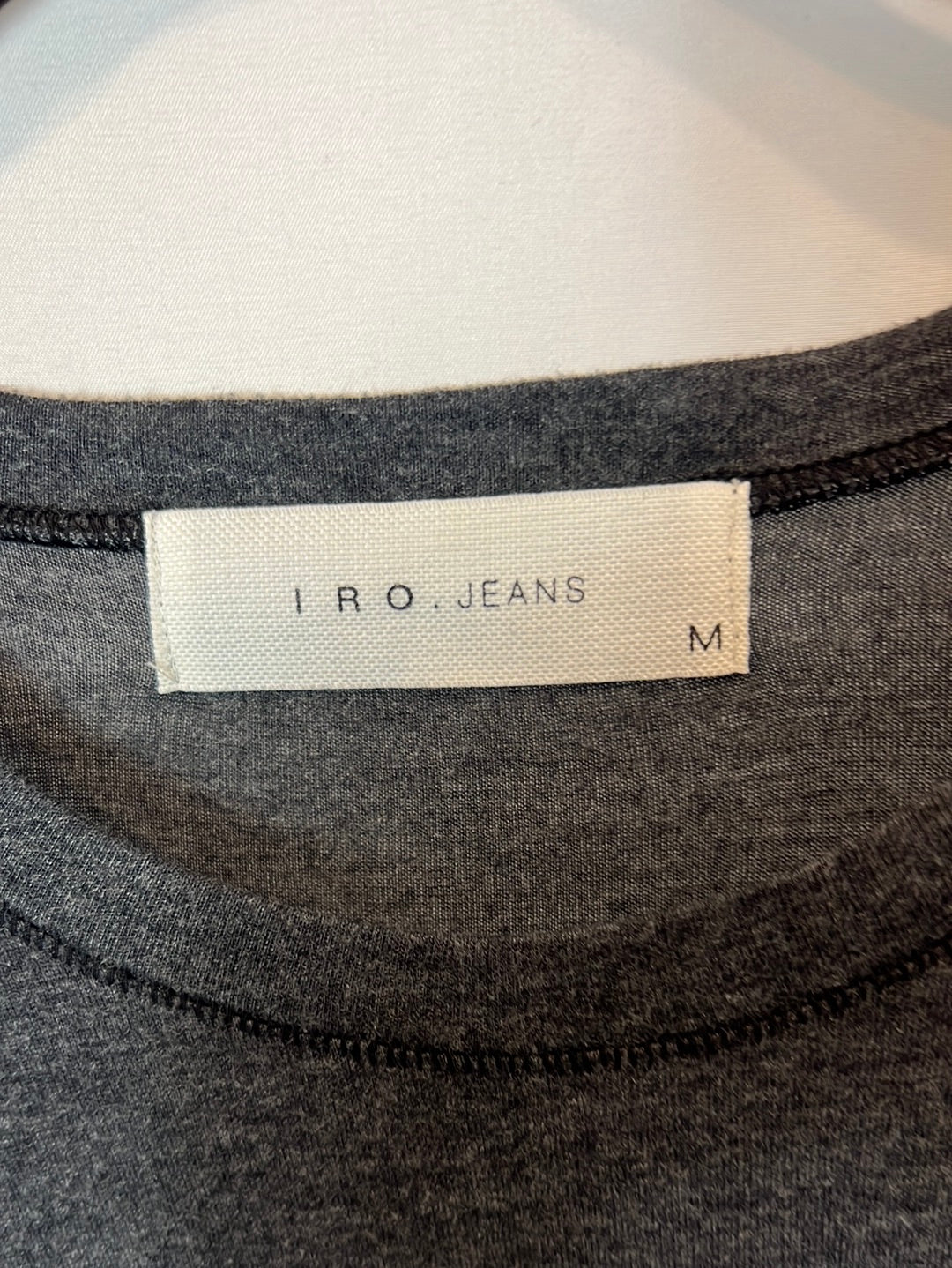 IRO. Long gray dress with gathered detail. TM