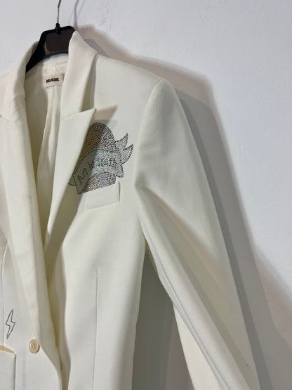ZADIG&VOLTAIRE. blazer blanca brillantes rock T.36