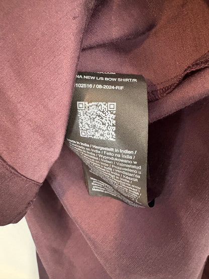 VILA. Shiny burgundy blouse size 36