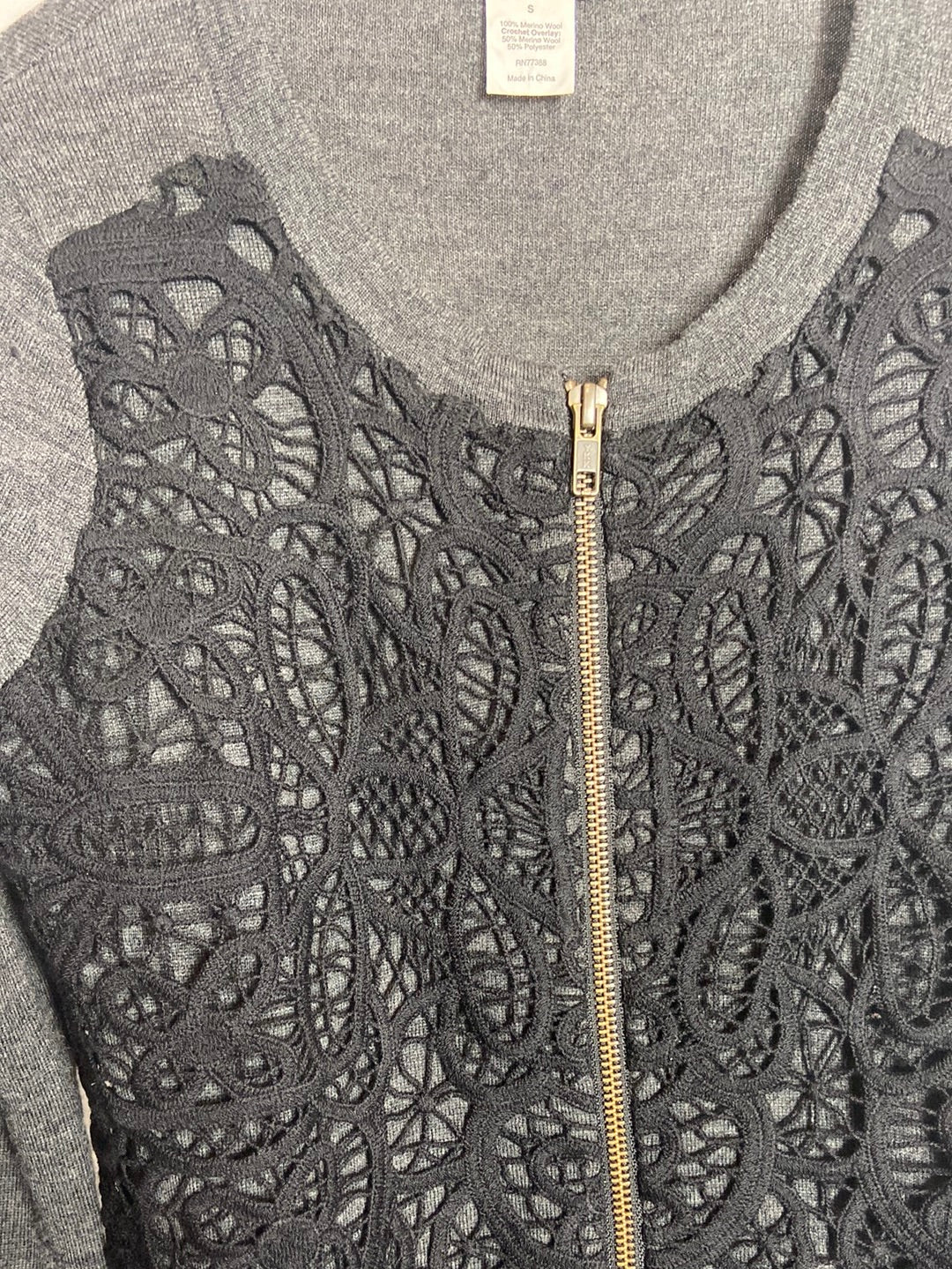 J.CREW. Ts Lace Knit Jacket
