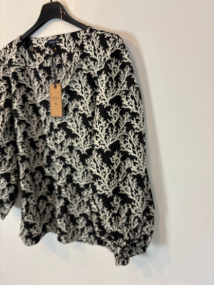 SOEUR. Blusa negra corales