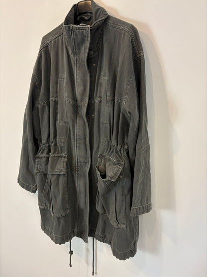ZARA. Parka denim bolsillos