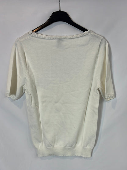 JOLIE JOLIE. Top blanco punto T.s