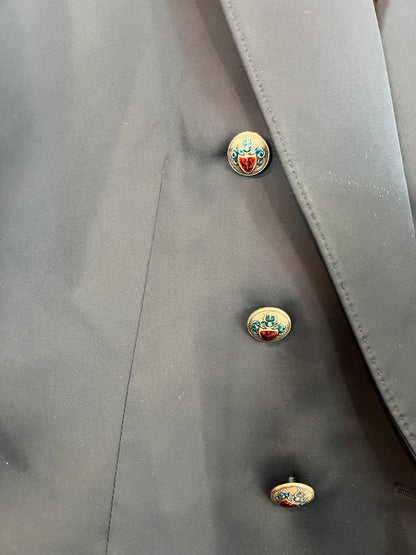 DEVOTA&amp;LOMBA by THE EXTREME COLLECTION. Blue buttoned blazer, size 40.