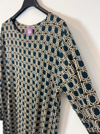 ZUA. Vestido largo estampado azul TU(S)