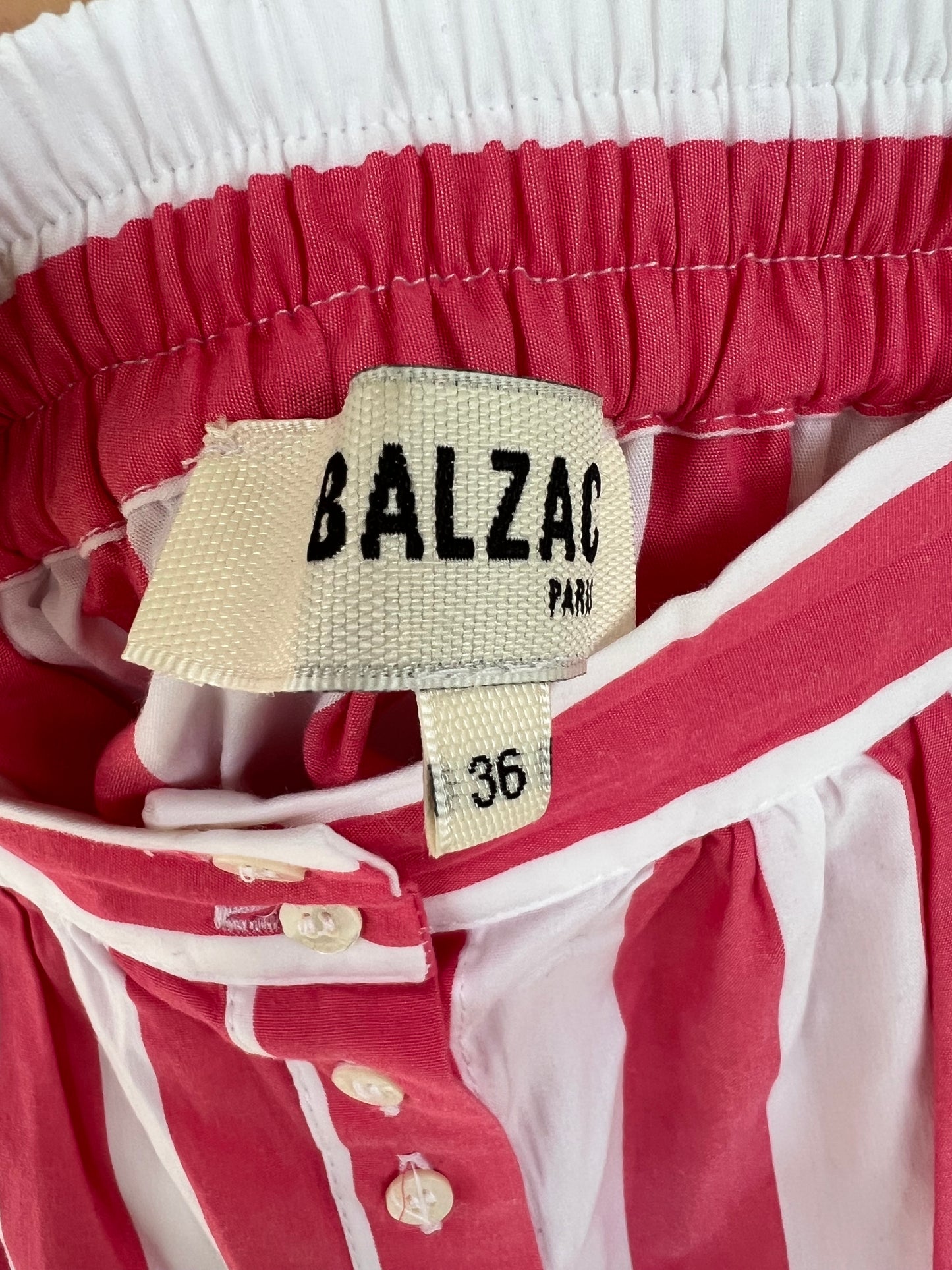 BALZAC. Falda midi rayas T.36