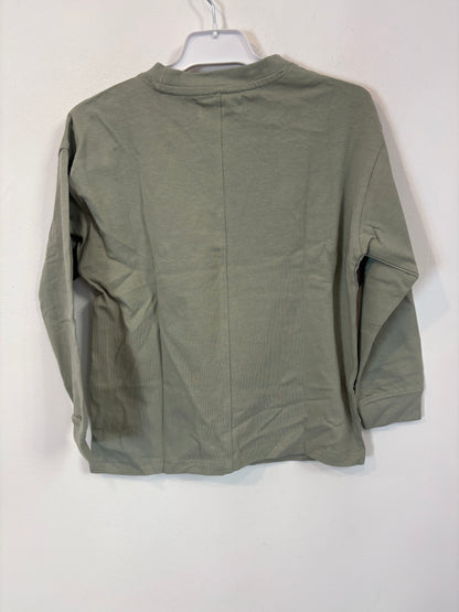 ZARA. Camiseta verde claro manga larga. T 7 años