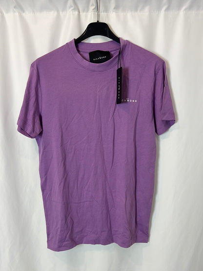 JOHN RICHMOND. Purple letters t-shirt. T.S.