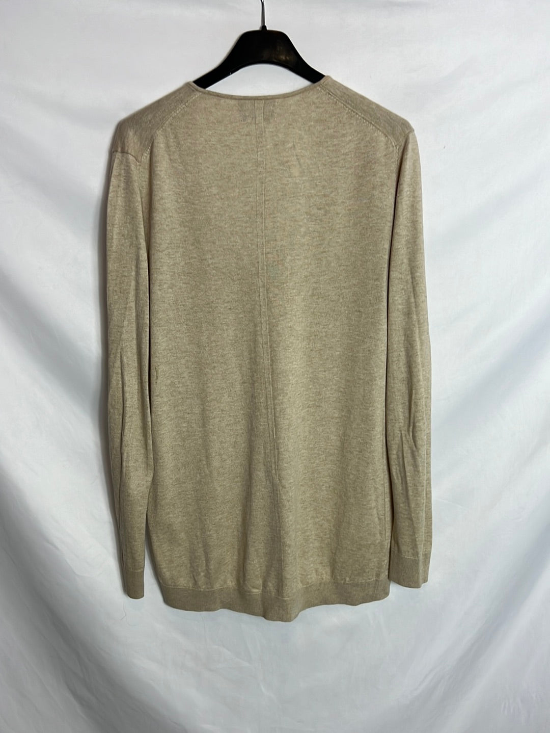MASSIMO DUTTI. Fine beige cashmere sweater. TS/M