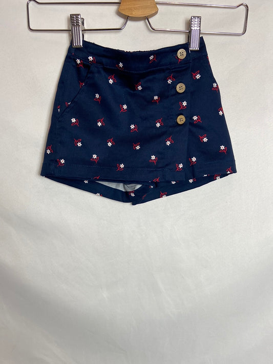 EL CORTE INGLÉS. Floral shorts, size 4