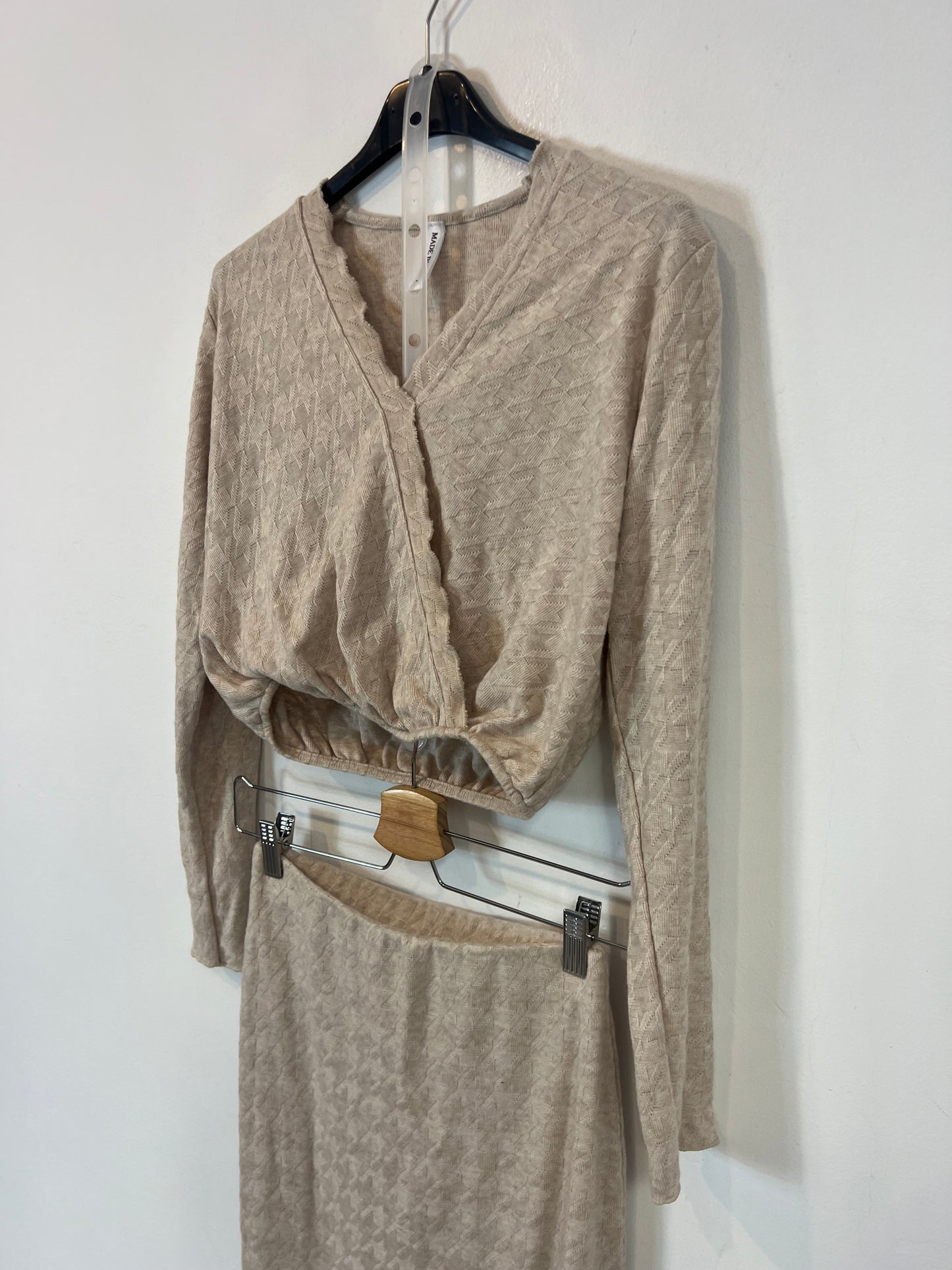 OTHERS. Beige knit set T.xs