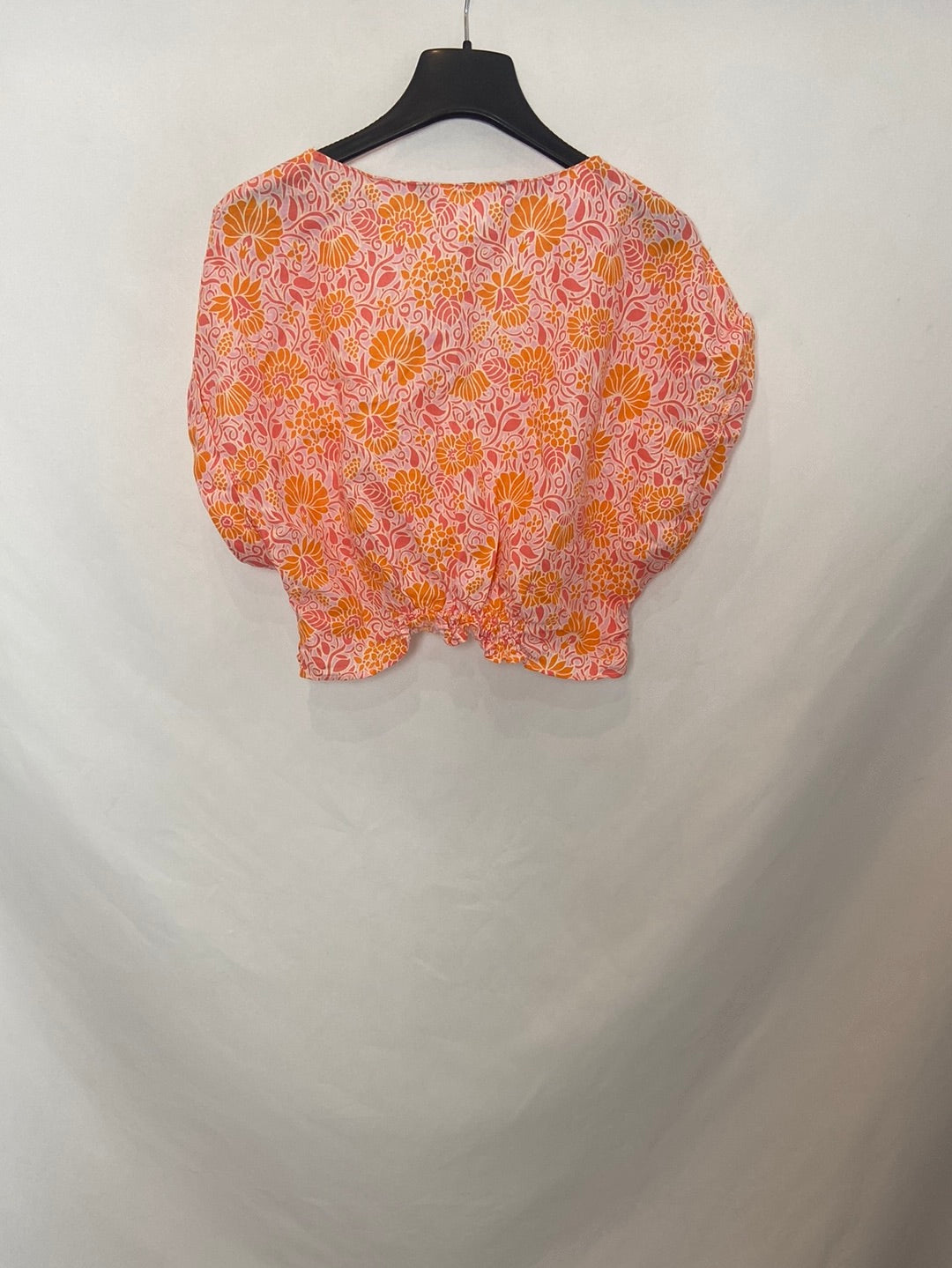 ZARA. Orange printed top TS