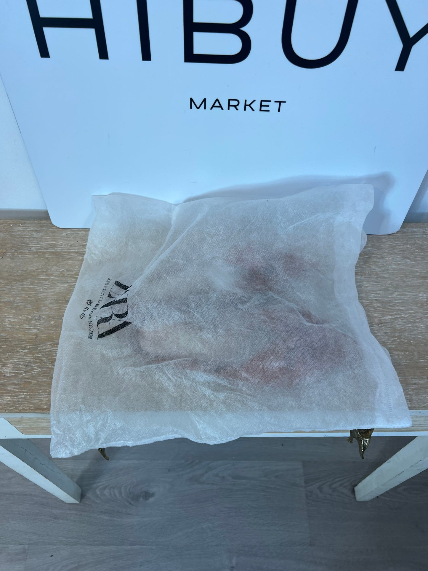 ZARA. Satin tile mules, size 38