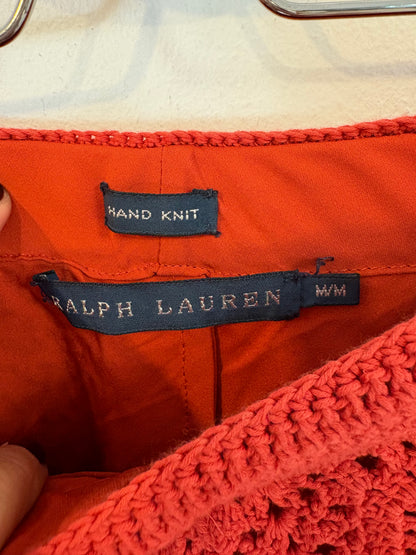 RALPH LAUREN. Crochet tile Bermuda shorts TM