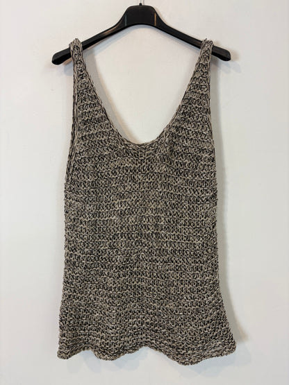 MASSIMO DUTTI. Open knit top. TM