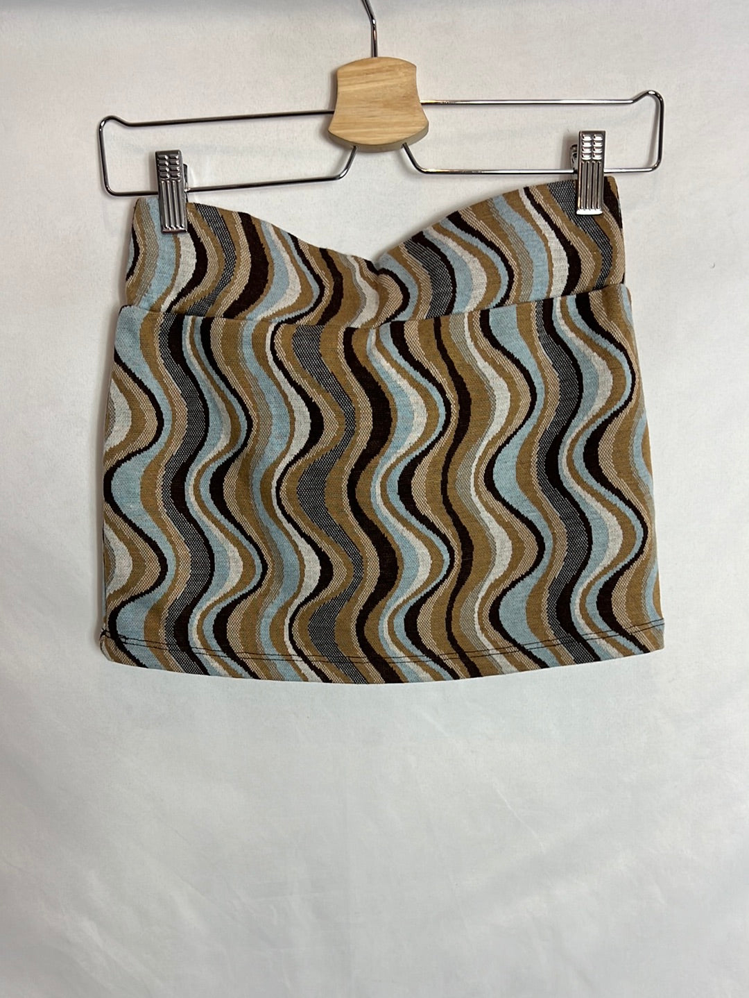 ZARA. Total look top y falda estampado retro. T XS/S