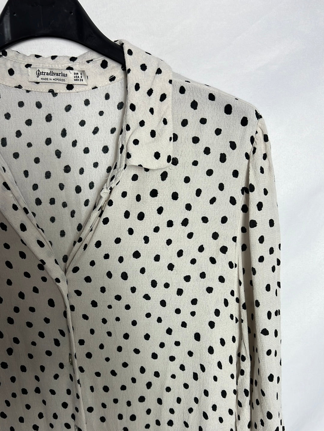 STRADIVARIUS. Vestido camisero estampando. TS