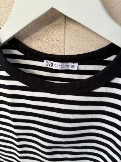 ZARA. Camiseta rayas  sin mangas