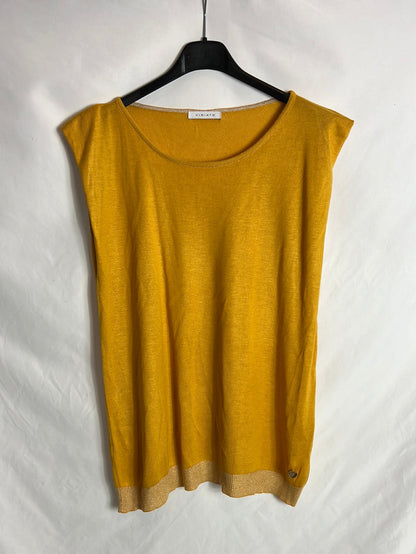 VIRIATO. Top punto detalle hilos T.s