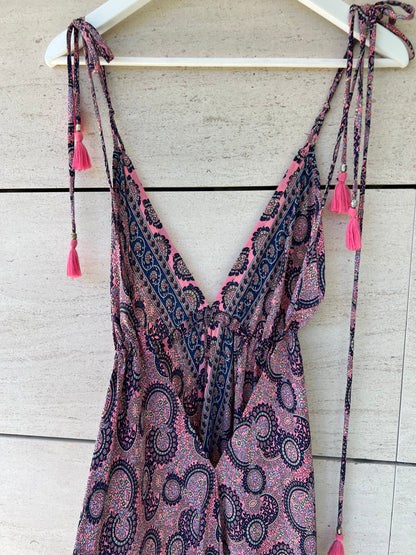 OTHERS. Long printed silk dress. TS