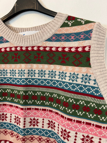 LA CASITA DE WENDY. Chaleco greca lana