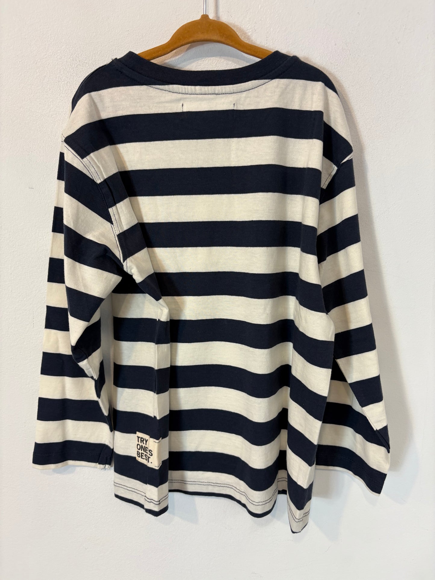 ZARA. Camiseta rayas manga larga. T 7 años