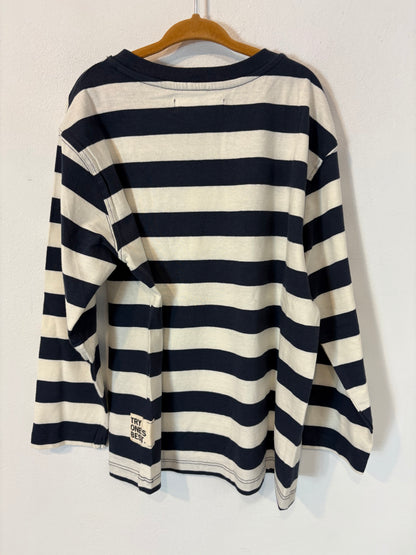 ZARA. Camiseta rayas manga larga. T 7 años