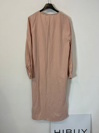 RITAVON. Long textured striped dress. Size 36