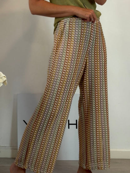 H&M. Pantalón punto colores