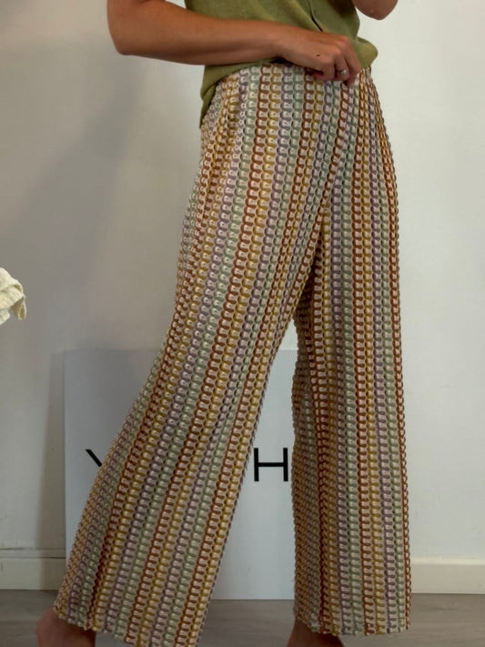 H&M. Pantalón punto colores