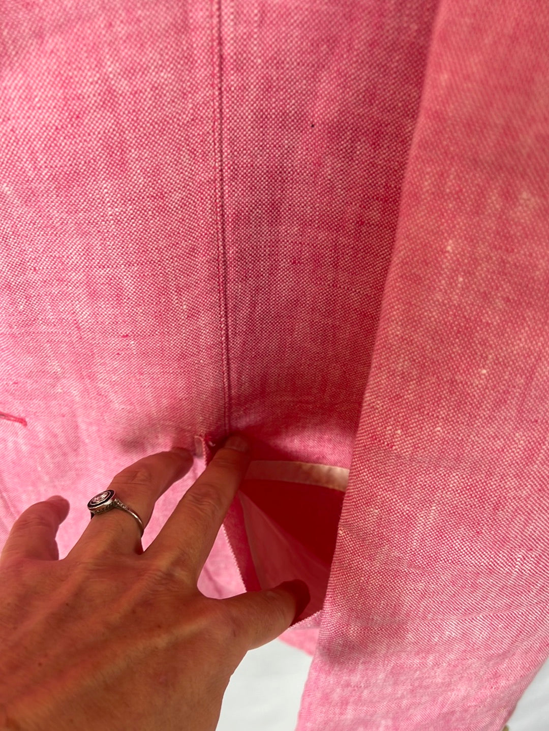 ASPESI. Pink 100%linen Tl blazer