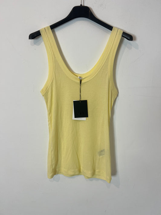 ZARA. Camiseta tirantes algodón. T S