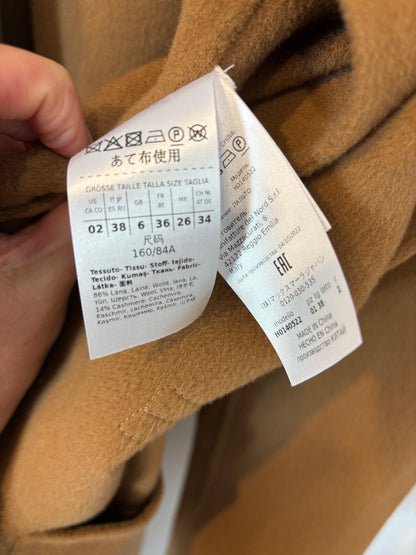 MAX&Co. Abrigo largo lana con capucha