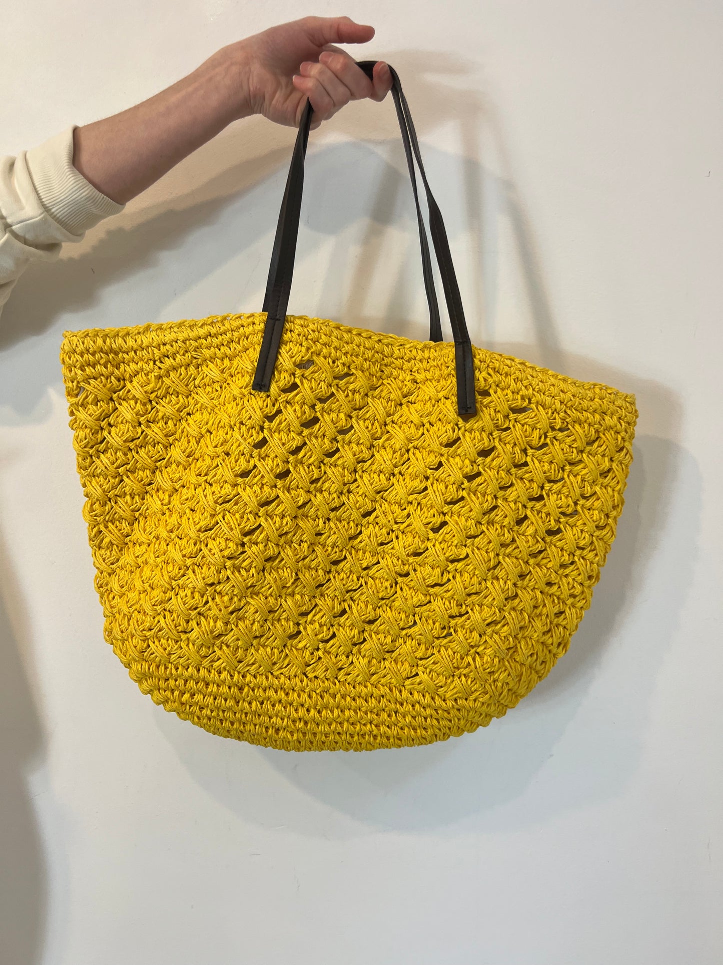 PURIFICACION GARCIA. Bolso grande doble textura