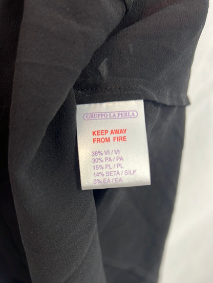 MALIZIA BY LA PERLA. Semi-sheer black top. TM