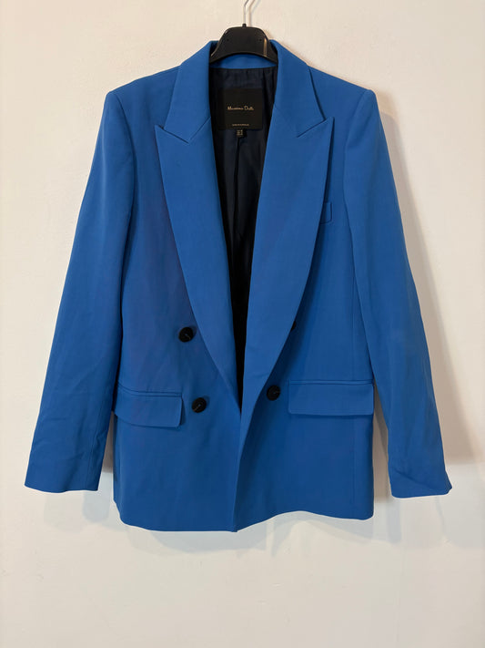 MASSIMO DUTTI. Blazer azul klein