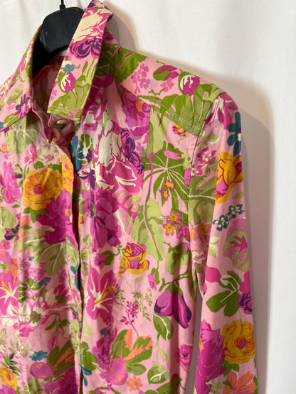 ETRO. Pink floral shirt S.40(xs)