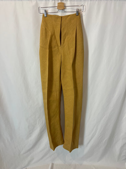 DEL POZO. Textured pleat pants. Size XS