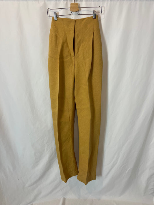 DEL POZO. Textured pleat pants. Size XS