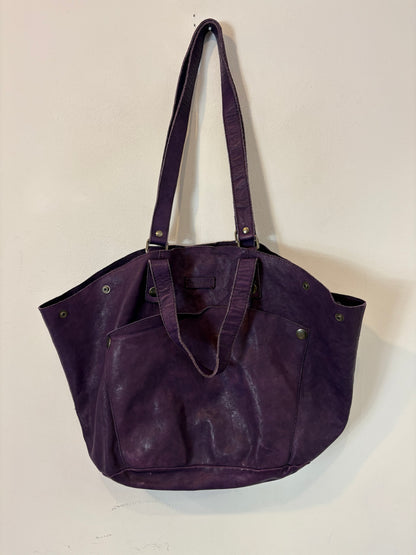 MALABABA. Bolso morado piel