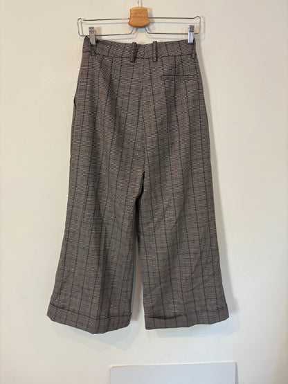 ERIKA CAVALLINI. Pantalones pinzas cuadros