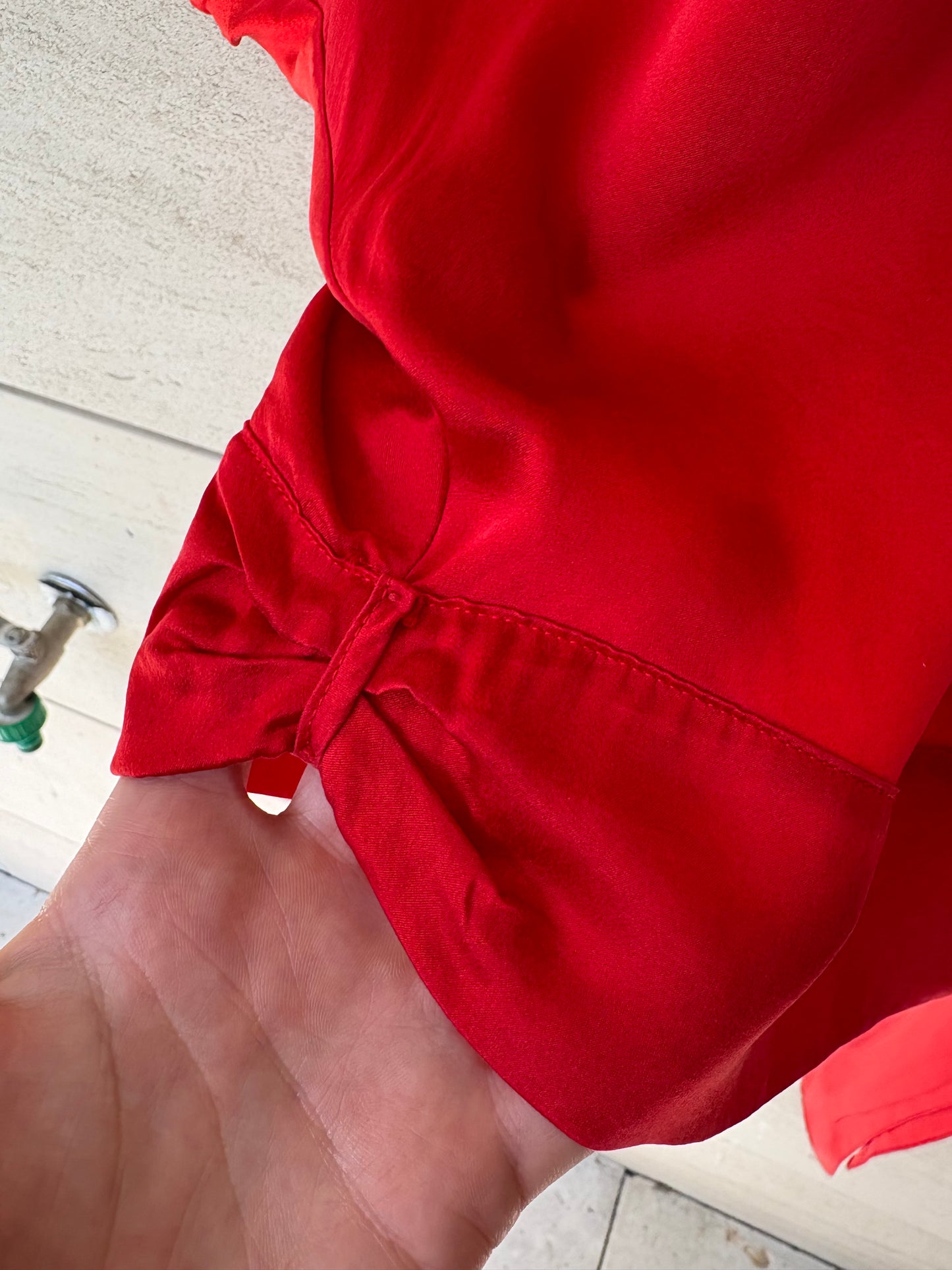 FORTE FORTE. Top rojo seda. T 0 (xs/s)