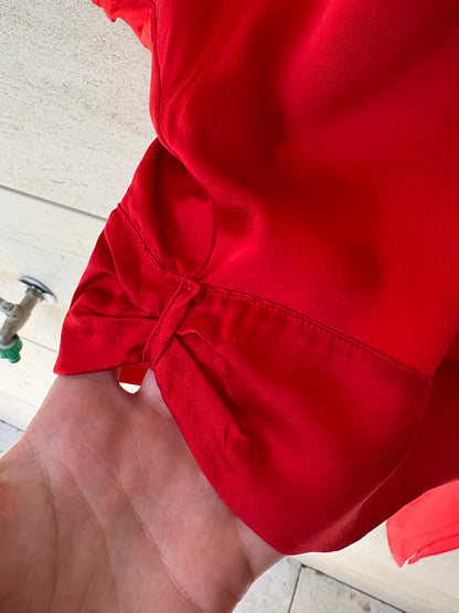 FORTE FORTE. Top rojo seda. T 0 (xs/s)