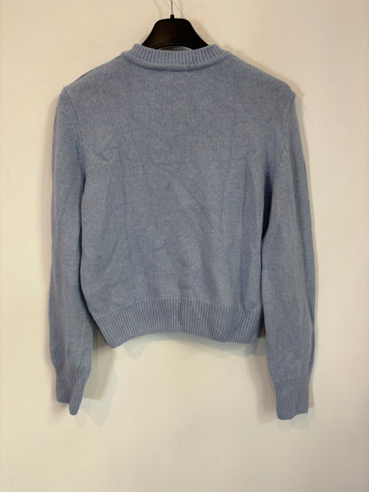 SESSÚN. Jersey azul claro lana
