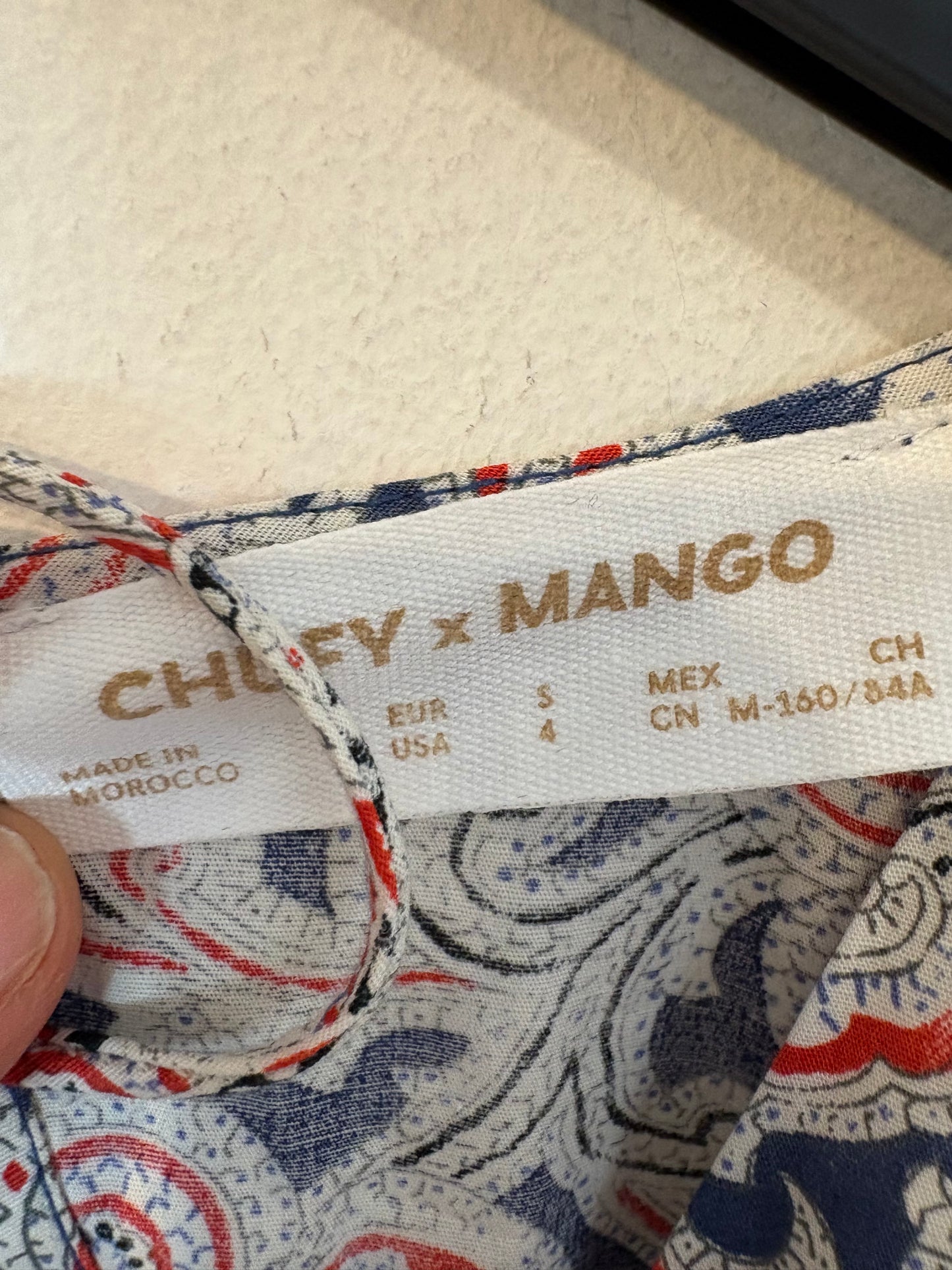 CHUFY X MANGO. Vestido largo  estampado