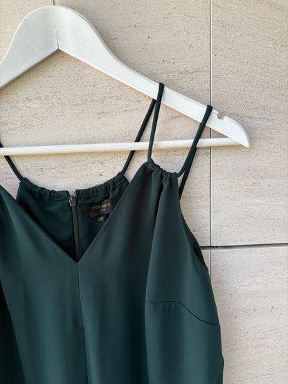 TED BAKER. Mono verde largo fluido