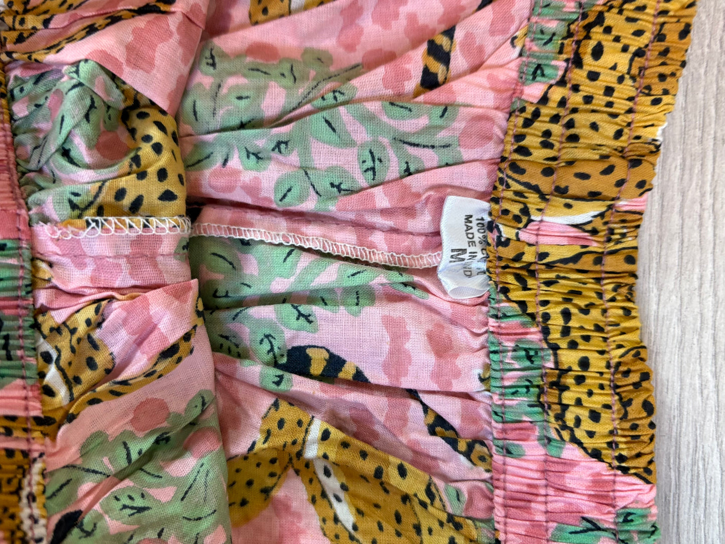 Conjunto algodón estampado tigre