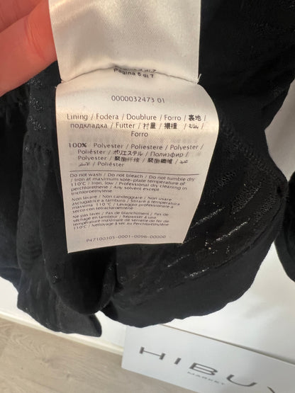 MISSONI. Black dress with shiny thread texture. Size 42