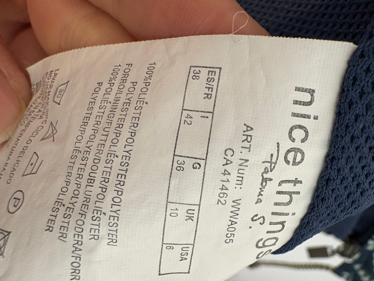 NICE THINGS .Chubasquero verde estampado